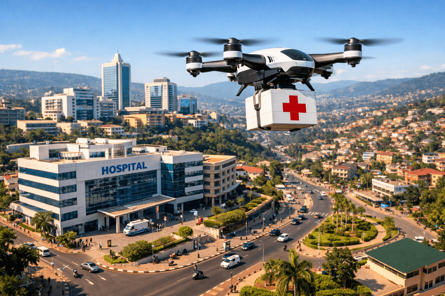 Rwanda : le premier réseau urbain de livraison par drones en Afrique