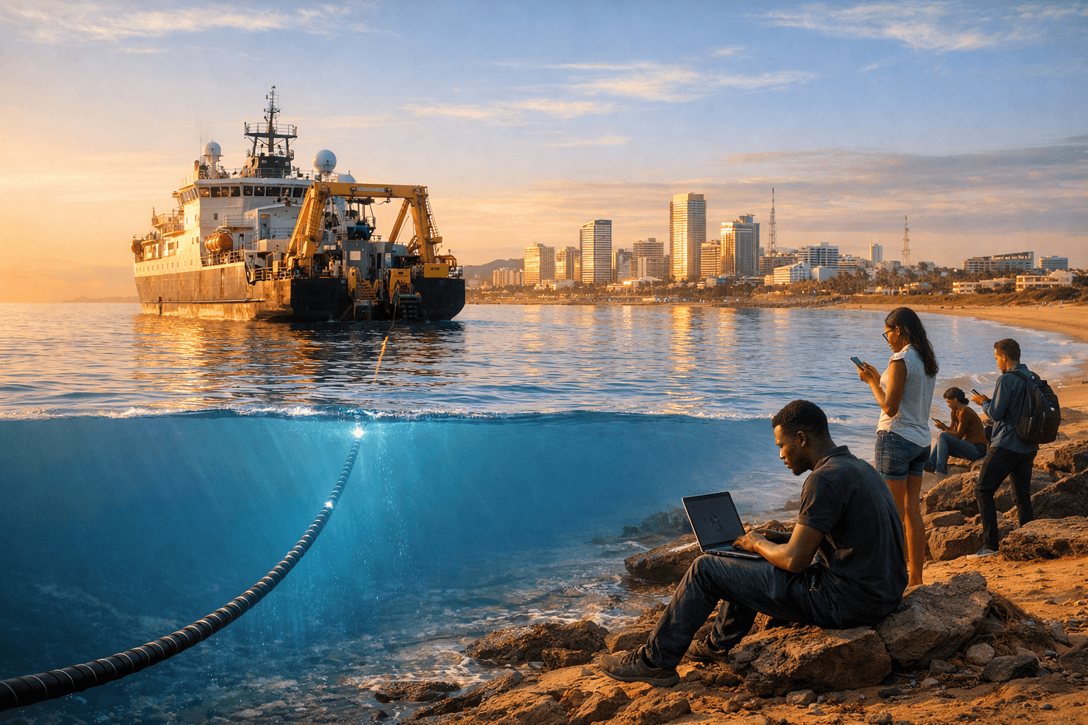 Pourquoi l’Afrique doit continuer d’investir dans les câbles internet sous-marins