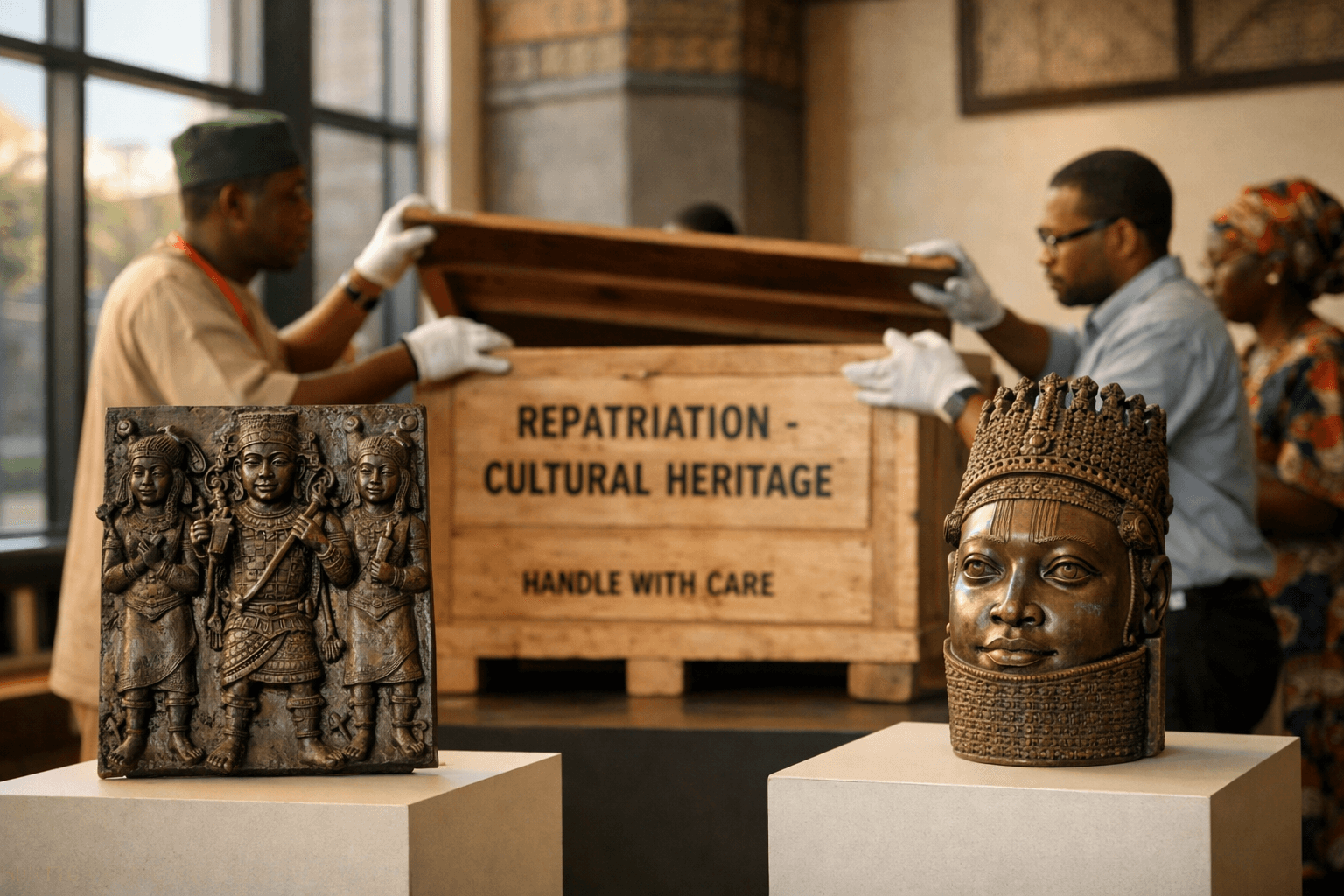 Le Royaume-Uni restitue 116 bronzes du Bénin au Nigeria : une avancée majeure dans la restitution des œuvres africaines