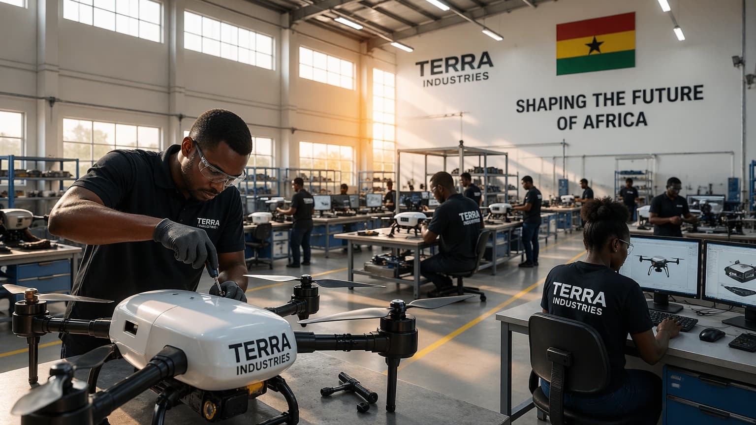 Terra Industries lance une usine de drones au Ghana