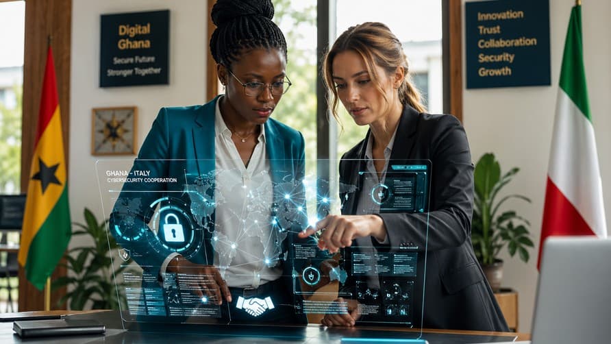 Ghana–Italie : une coopération stratégique pour renforcer la cybersécurité en Afrique
