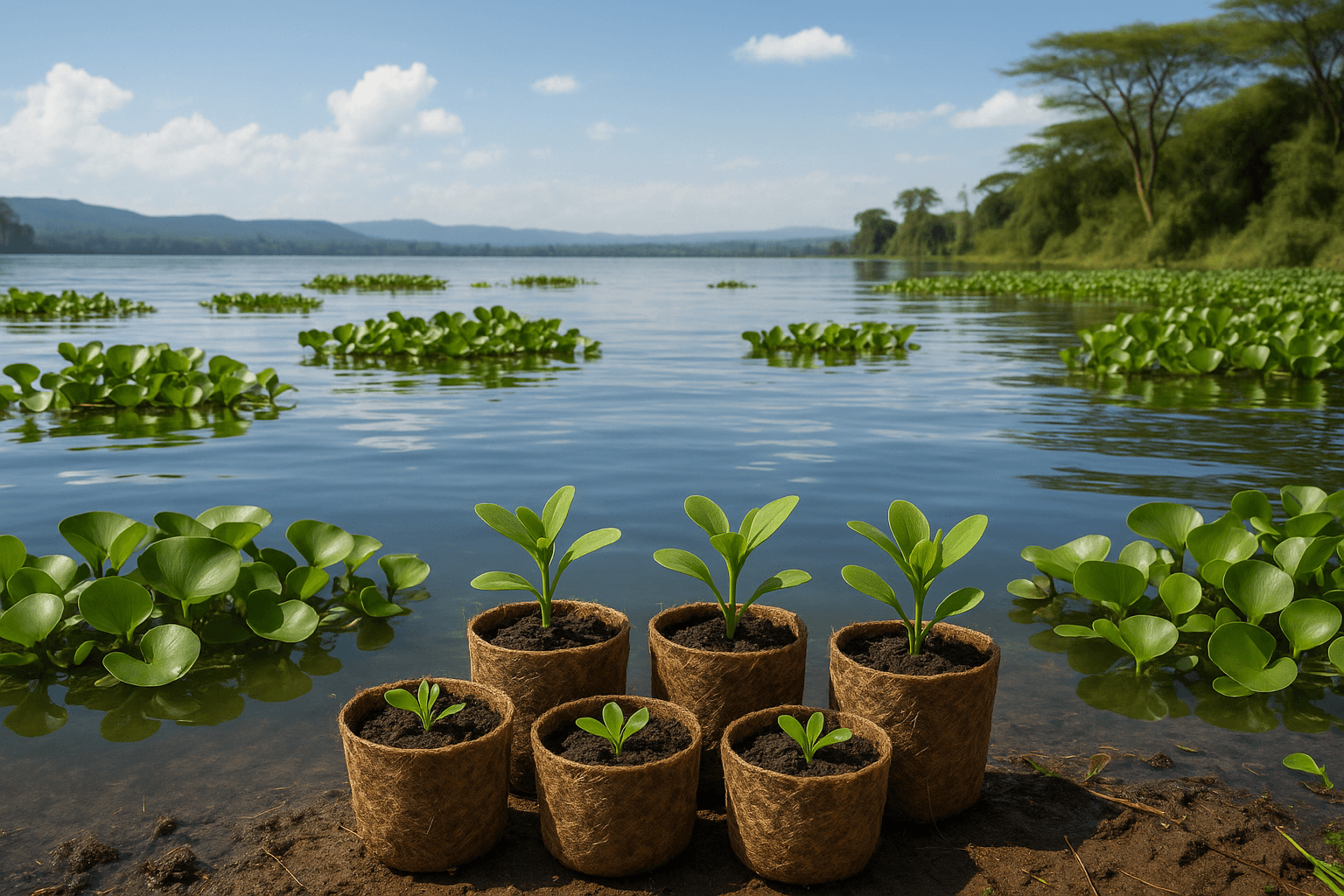 Kenya : transformer la jacinthe d’eau en emballages biodégradables, une innovation écologique inspirante