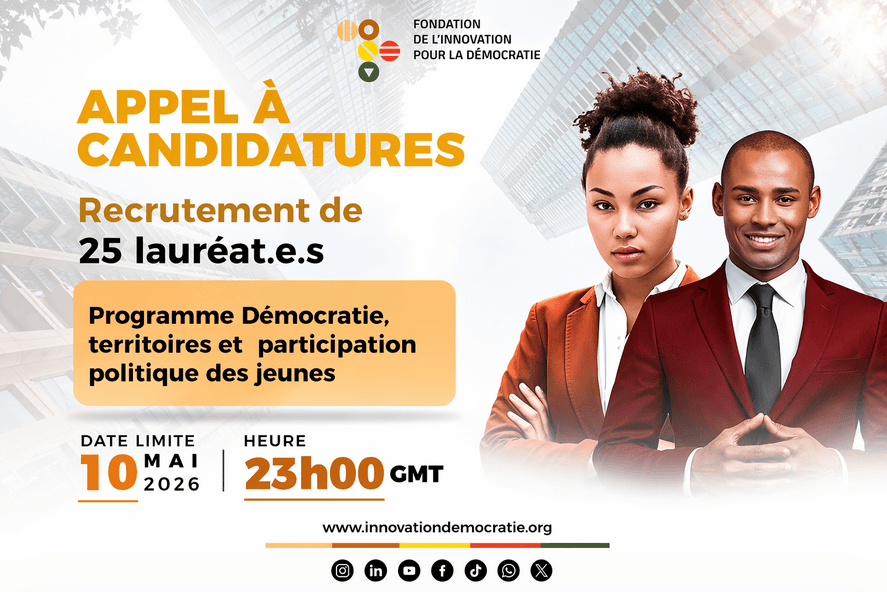 Appel à candidatures Programme "Démocratie, territoires et participation politique des jeunes"