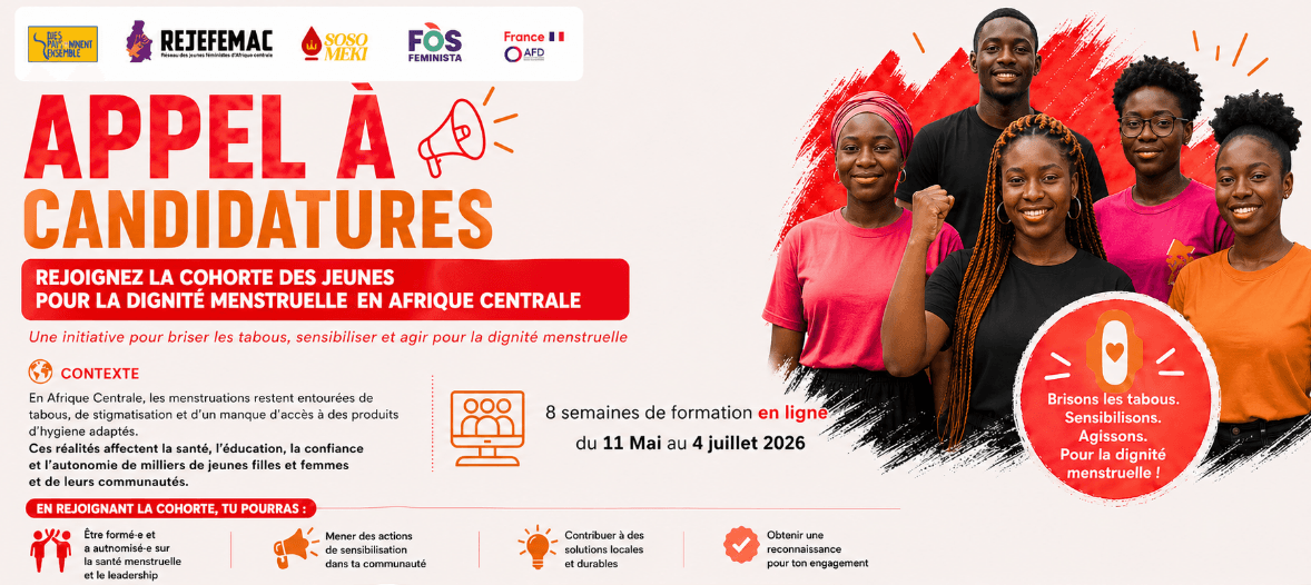 Cohorte des jeunes pour la dignité menstruelle en Afrique Centrale
